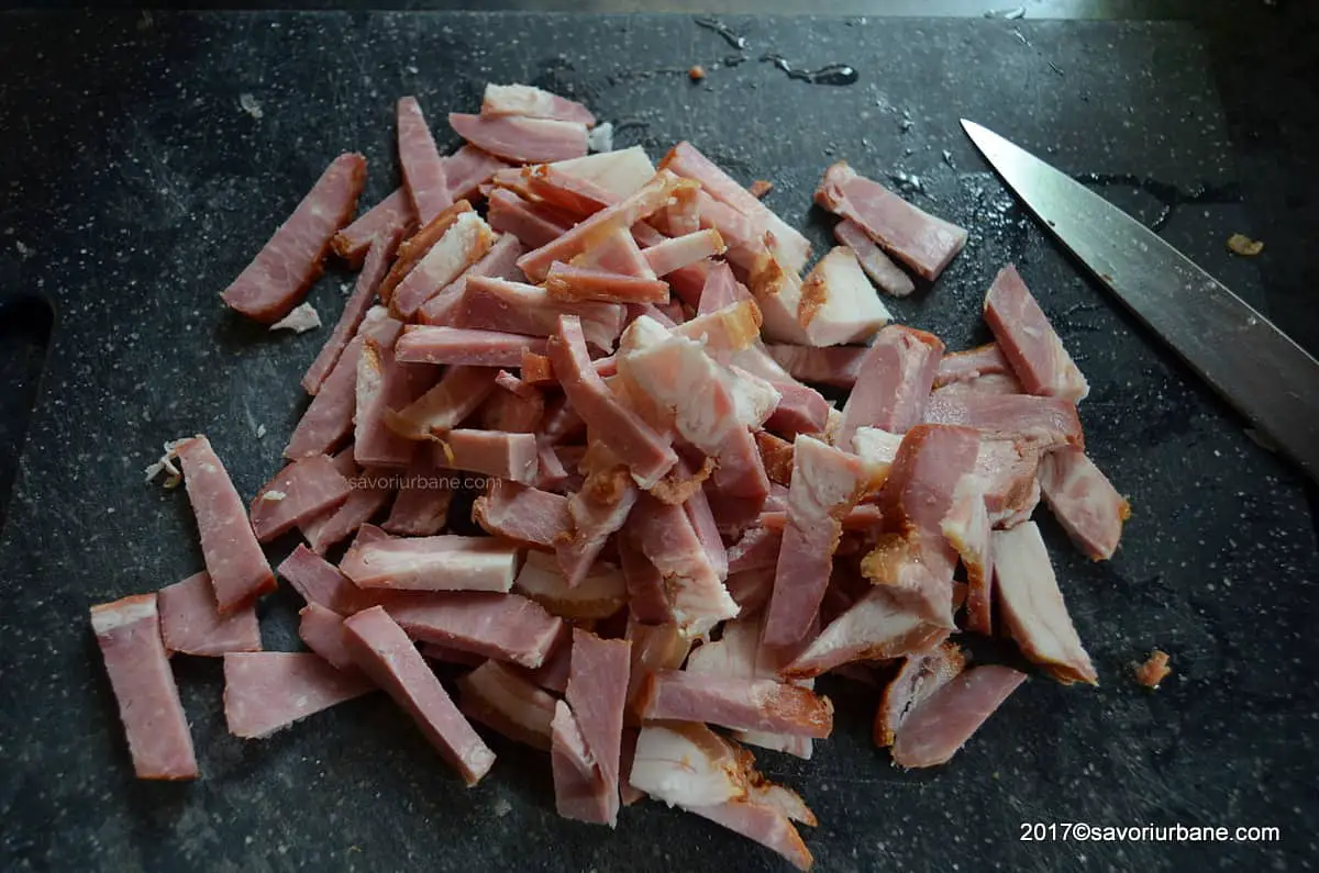 bacon pentru cartofi gratinati norvegieni