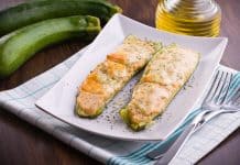 Dovlecei cu branza la cuptor – barcute – dovlecei umpluti Dovlecei cu branza la cuptor - barcute reteta savori urbane