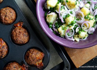 Chiftele la cuptor umplute cu mozzarella