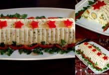 Salata de legume cu maioneza in forma – salata Mozaic Salata de legume cu maioneza in forma - salata Mozaic reteta savori urbane