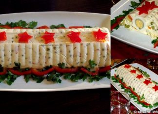 Salata de legume cu maioneza in forma – salata Mozaic Salata de legume cu maioneza in forma - salata Mozaic reteta savori urbane