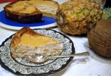 Cheesecake dietetic cu ananas si cocos