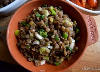 Salata de linte cu ceapa