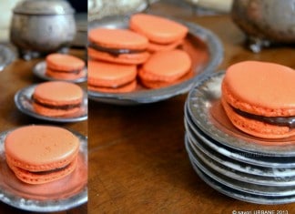 Macarons cu portocale si ciocolata