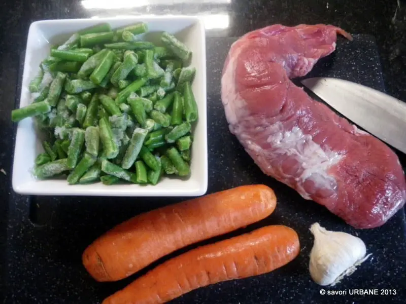 Muschi de porc cu legume sotate (1)