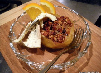 Mere coapte cu alune si cereale