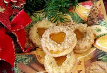 Fursecuri Linzer cu gem si nuca