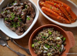 Tocanita de vita cu ciuperci Tocanita de vita cu ciuperci salata de linte si morcovi glasati reteta savori urbane