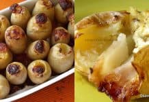 Cartofi umpluti cu branza si bacon, sunculita sau alta afumatura – la cuptor Cartofi umpluti cu branza si bacon - la cuptor reteta savori urbane