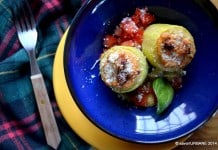 Dovlecei umpluti cu branza si chorizo