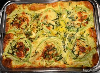 Spaghetti din dovlecei la cuptor cu branza si cartofi noi – frittata di zucchine Spaghetti din dovlecei la cuptor cu branza si cartofi noi - frittata di zucchine e patate savori urbane