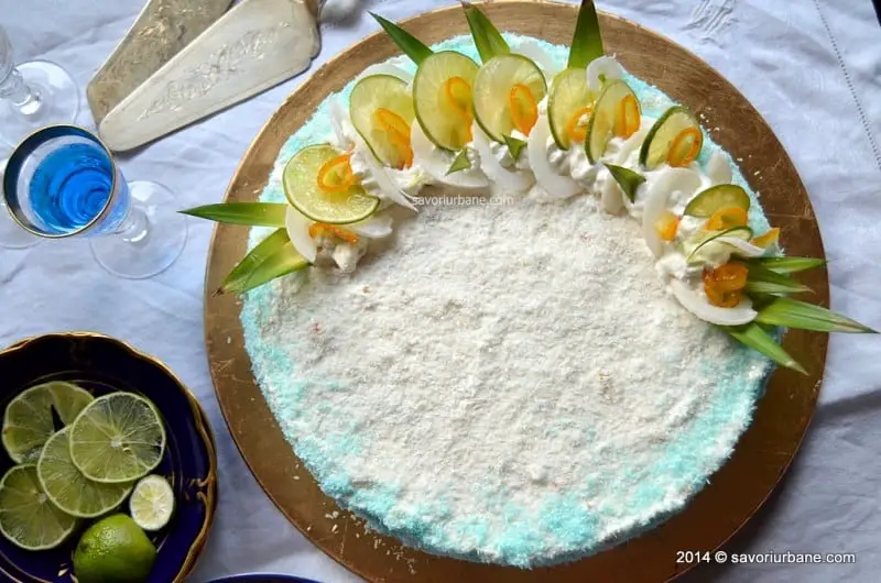 Cheesecake cu cocos si ananas Pina Colada (1)