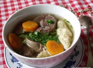 Supa de pipote cu galuste de gris