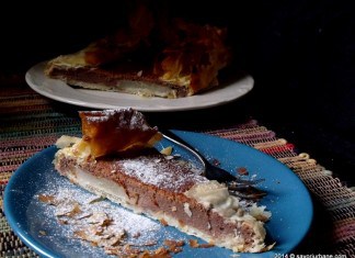 Cheesecake cu pere si cacao