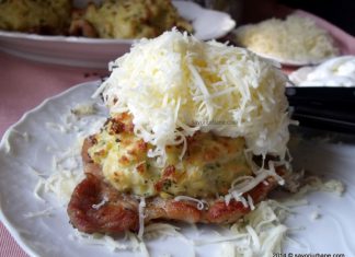 Cotlet de porc cu cascaval la cuptor – Felii ciufulite