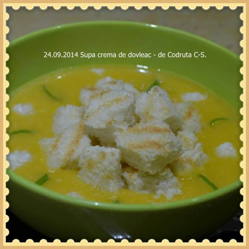 24.09.2014 Supa crema de dovleac - de Codruta C-S.