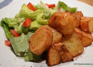 Cartofi noi falsi reteta de cartofi fierti in coaja si prajiti