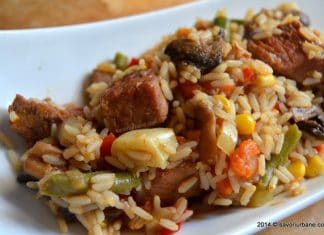 Pilaf de orez cu legume si carne Pilaf orez carne legume (1)