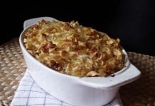 Taitei cu nuca si gem la cuptor