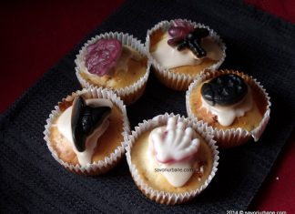 Briose cu caramele si arahide