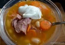 Supa de fasole cu ciolan afumat