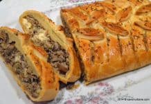 Placinta cu carne si ciuperci reteta finlandeza