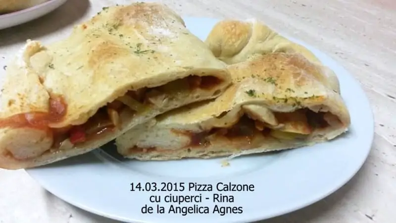 14.03.2015 Pizza Calzone cu ciuperci Rina Angelica Agnes