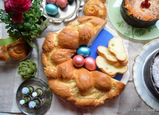 Paine impletita colac de Pasti – Hefekranz Paine impletita colac hefekranz (21)