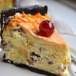 Cheesecake simplu cu branza dulce si stafide sau pasca cu aluat fraged cu cacao