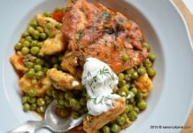 Pui cu mazare si galuste de faina Pui cu mazare si galuste Savori Urbane (14)