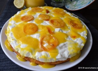 Tort de lamaie cu iaurt si Lemon Curd tort de lamaie cu iaurt si lemon curd