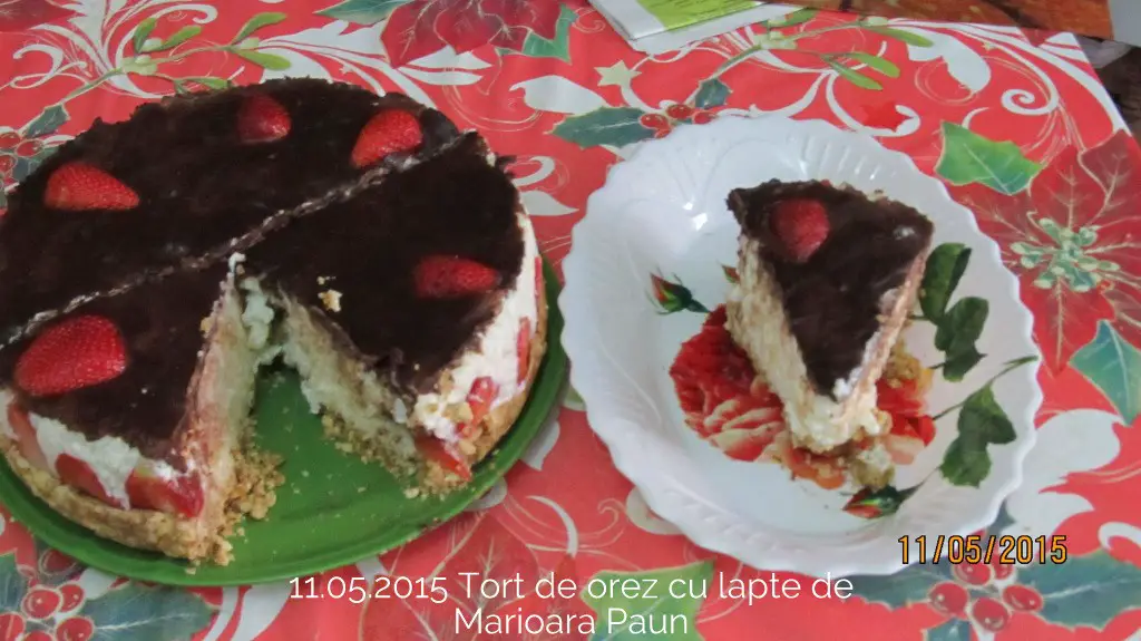 11.05.2015 Tort de orez cu lapte Marioara Paun
