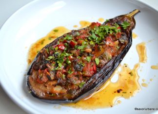 Vinete umplute la cuptor Imam Bayildi – reteta de post