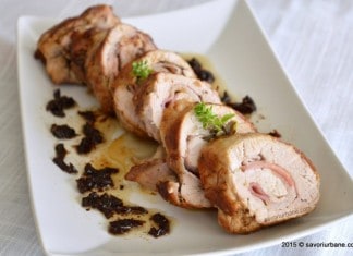 Rulada de muschiulet de porc cu bacon