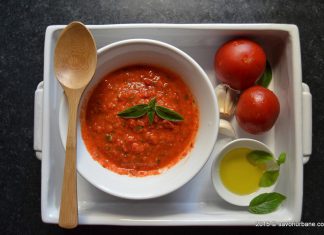 Sos de rosii cu usturoi – la rece, fara fierbere – pentru paste sau pizza