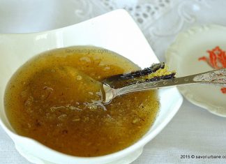 Sos de ghimbir confiat cu vanilie