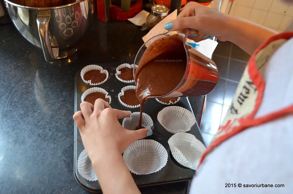 Cum se portioneaza briosele cu ciocolata