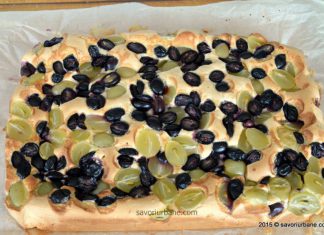 Prajitura simpla cu struguri