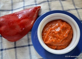 Sos de ardei copti cu usturoi – dressing la rece Sos de ardei copti cu usturoi dressing la rece Savori Urbane (1)