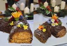 Tort buturuga reteta de tort trunchi de copac cu crema de ciocolata si grilias (krantz) cu nuci caramelizate Tort buturuga reteta de tort trunchi de copac cu crema de ciocolata si grilias (krantz) cu nuci caramelizate savori urbane