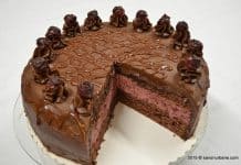 Tort de ciocolata cu mousse de visine