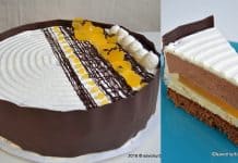 Tort aniversar cu mousse de ciocolata si jeleu de portocale (entremet) Tort aniversar cu mousse de ciocolata si jeleu de portocale (entremet) reteta savori urbane