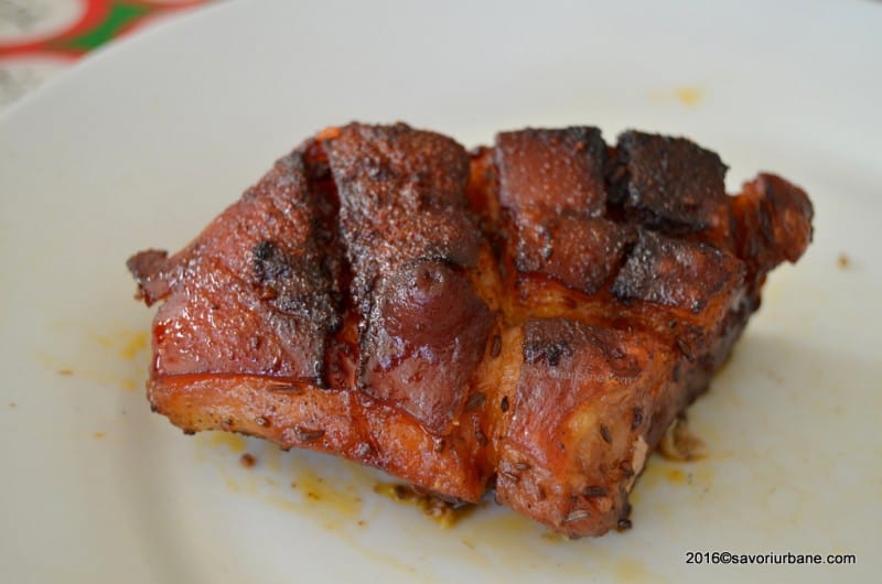 Friptura de porc la tava pe pat de cartofi Savori Urbane (5)