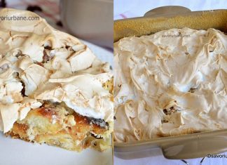 Budinca de cozonac cu branza si bezea Budinca de cozonac cu branza si bezea savori urbane 1