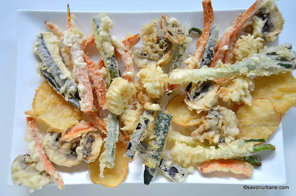 cum se face tempura legume in aluat crocant
