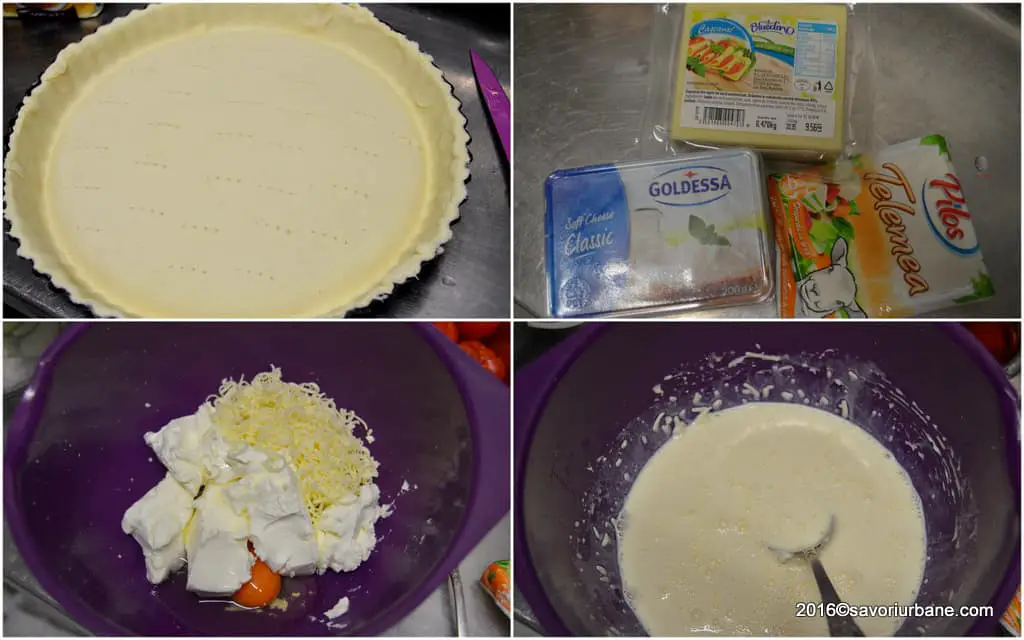 preparare tarta cu dovlecei si foietaj (1)