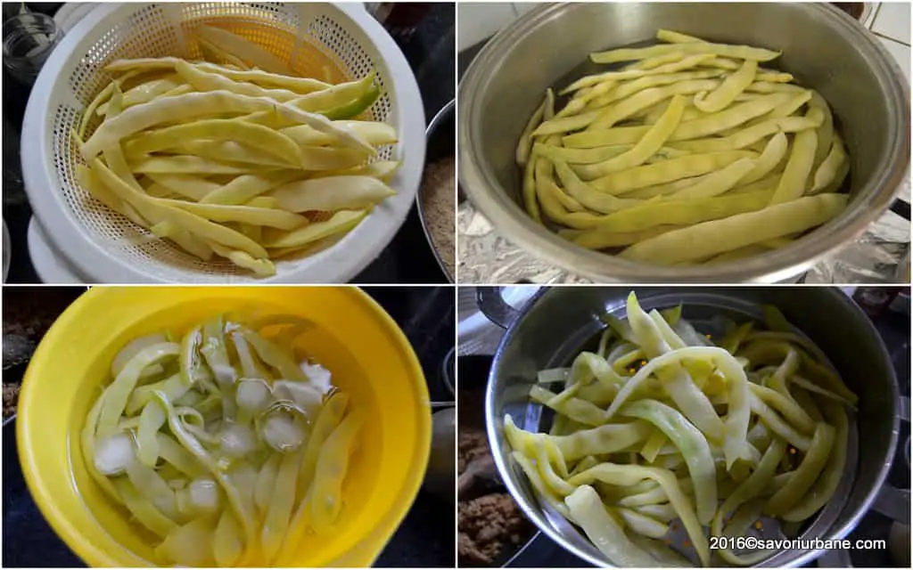 Cum se opareste fasolea pastai pentru iarna sau gratin