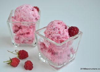 Inghetata de zmeura – extra cremoasa Inghetata de zmeura foarte cremoasa