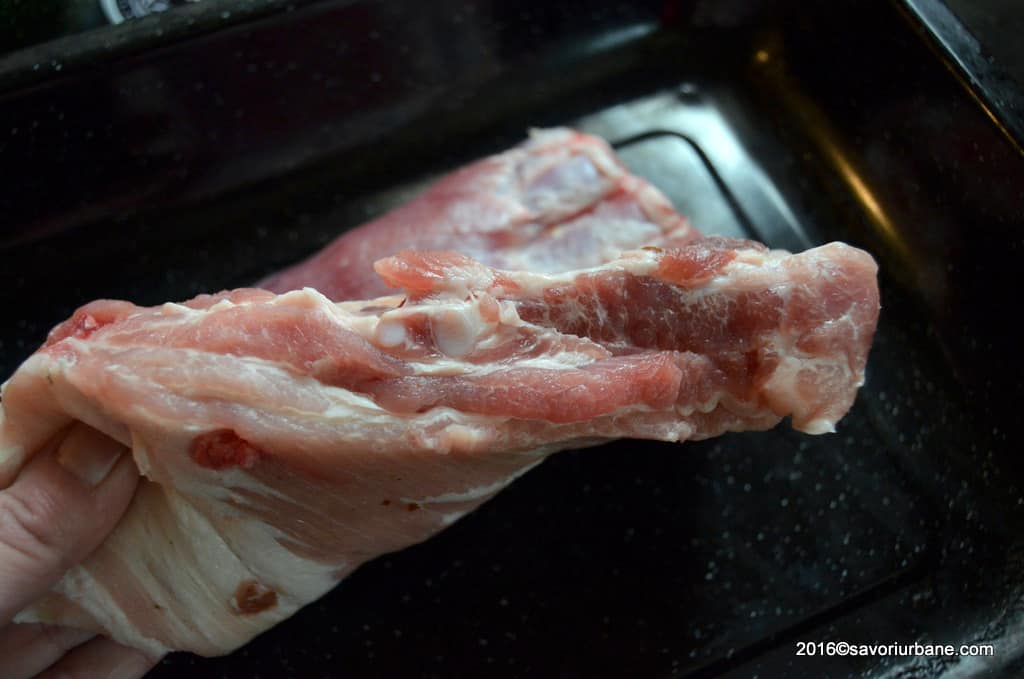 carne de porc tras scoateți capacul de grăsime