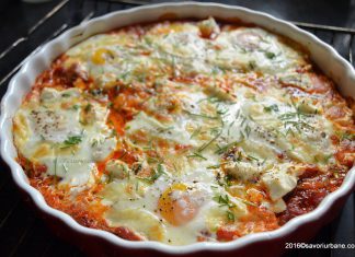 Ghiveci de legume cu ochiuri – reteta de shakshuka